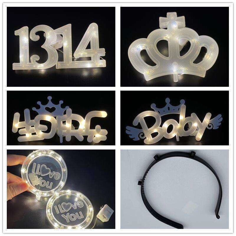 8 modus LED cake licht voor de feestdag Happy Birthday Wedding Tuin Kerst Decoratie