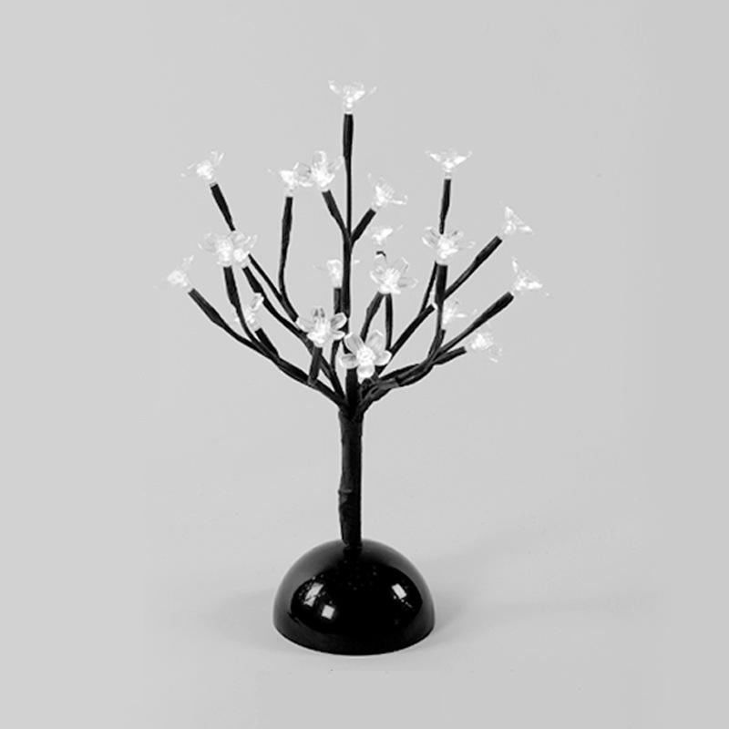 Indoor 36cm 24 Lampen Batterij Kerstster Home Decor Led Kersenbloem Tafelplank Bonsai Boom Feelicht