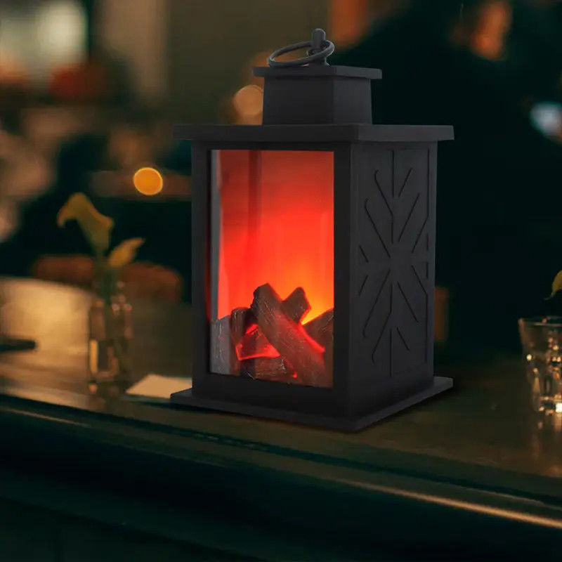 Simulatie Vlamlamp voor kamer decoratie Kerst LED hanglamp 3 * AA Batterij 0,4 kg