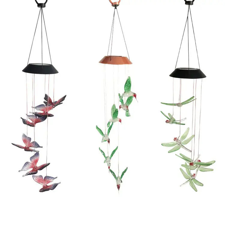 Home Decor LED Solar Wind Chimes Licht met waterdicht en kleurrijk buitenontwerp