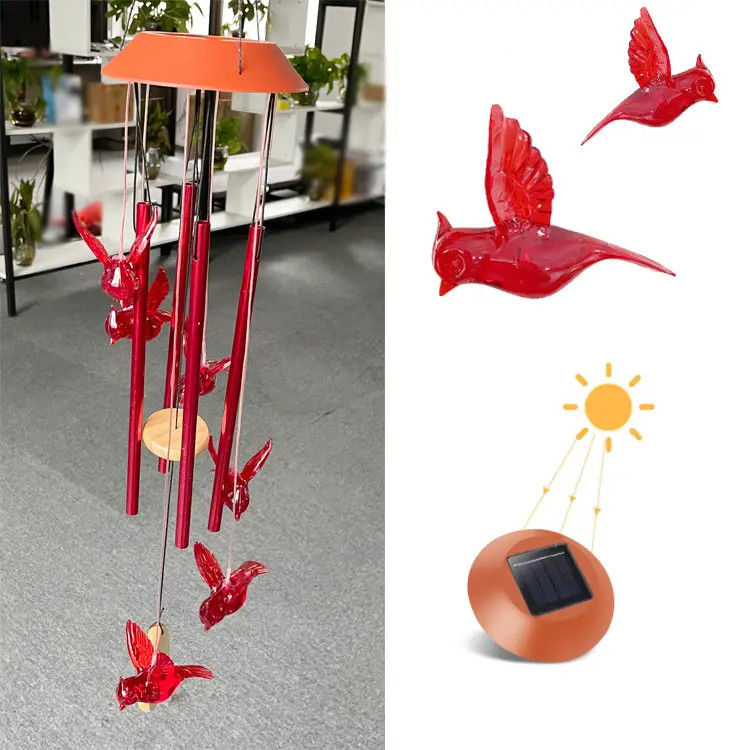 Home Decor LED Solar Wind Chimes Licht met waterdicht en kleurrijk buitenontwerp