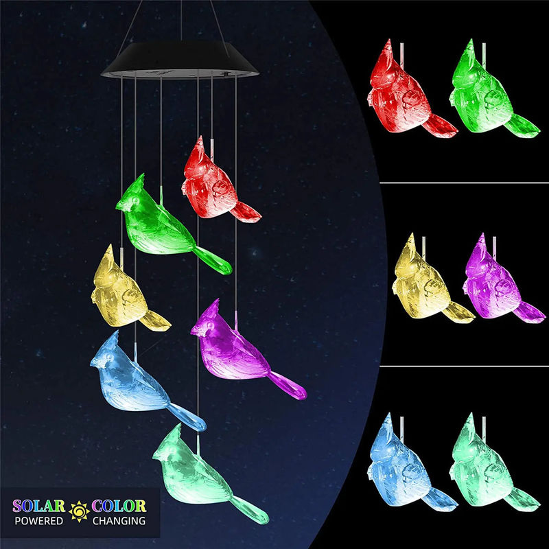 Home Decor LED Solar Wind Chimes Licht met waterdicht en kleurrijk buitenontwerp