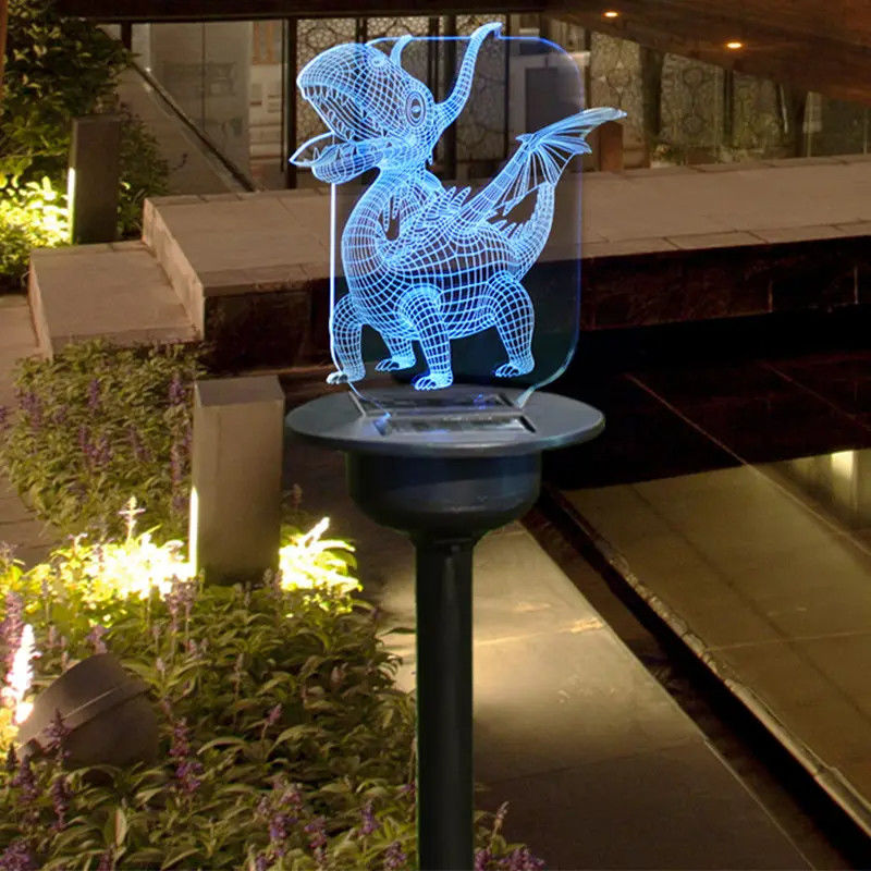 Solar Acrylic Lawn Lamp voor binnenplaats in IP65 waterdicht ontwerp