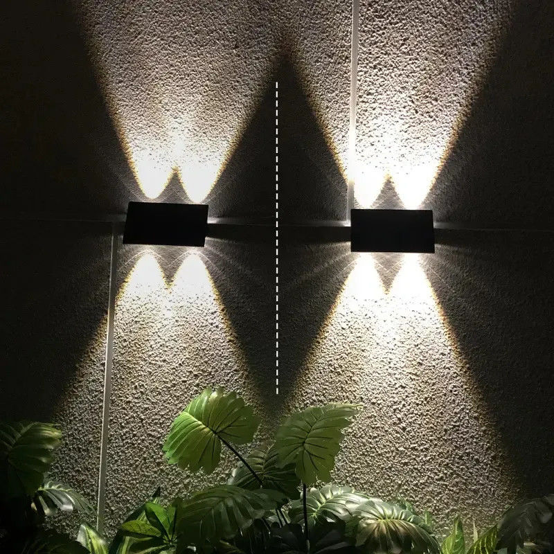 IP54 Waterdicht Decoratief Buiten Led Zonnewandlicht voor Balkon Trap Patio Spot Light