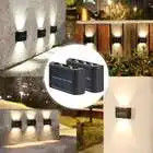 Waterdicht 4Led 6Led Up And Down Solar Wall Light voor tuin binnenplaats