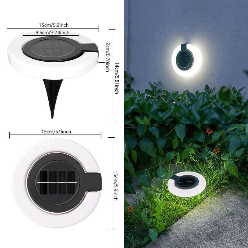 Buiten Solar LED Deck Lights Tuin Decor Spotlight Zonne-aangedreven wandlamp voor de tuin
