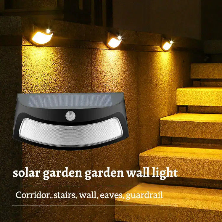 Moderne buitenverlichting 2V zonne-energie wandlicht voor veranda buitenverlichting