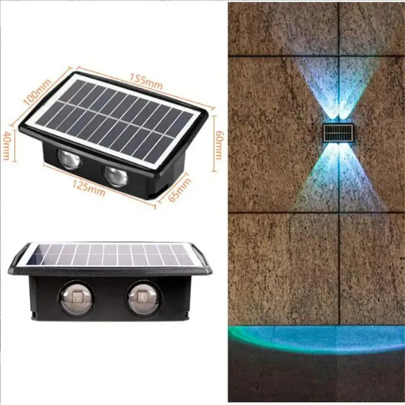 Balkon zonnelampen waterdicht wandlamp voor boven- en onderuitverlichting