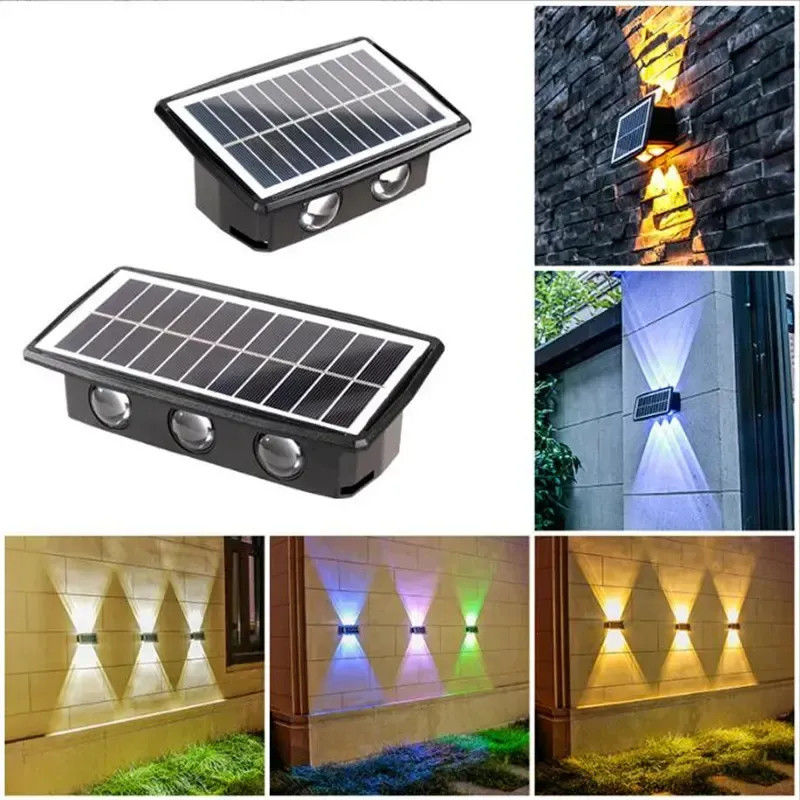 Balkon zonnelampen waterdicht wandlamp voor boven- en onderuitverlichting