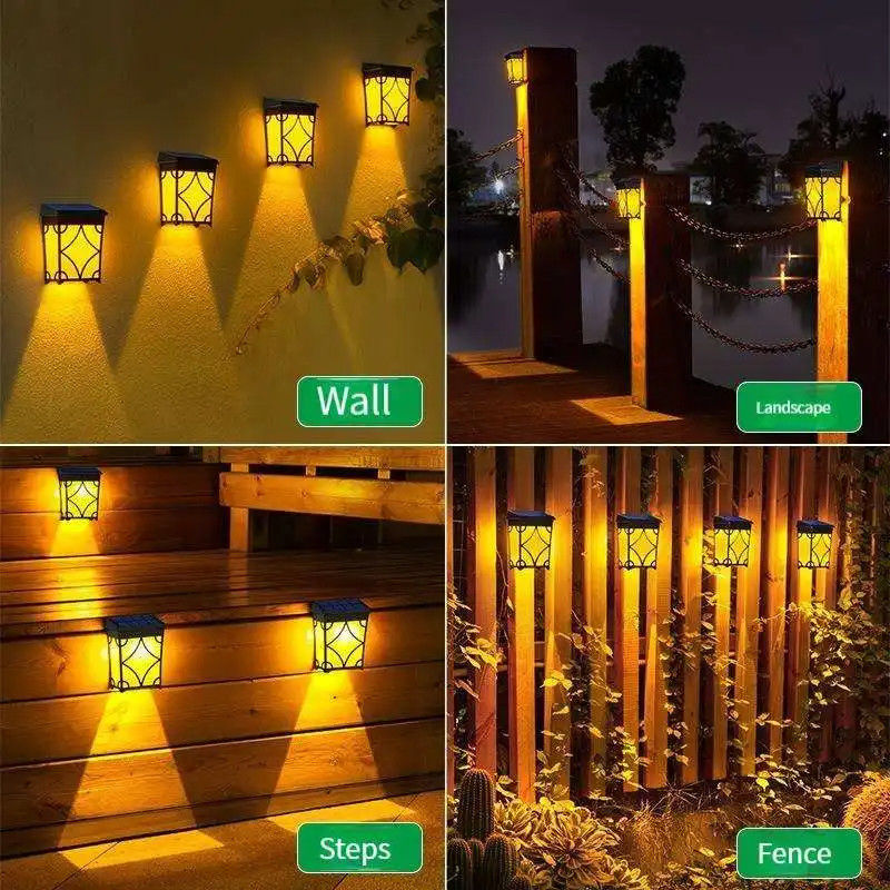 1.2V Inlaatspanning LED-bewegingssensorlamp voor buitentuin Waterdichte zonnewandlamp