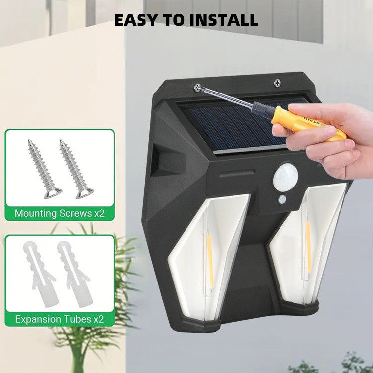 IP65 waterdichte zonnewolframglantaarns Ideaal voor buitenbeveiliging in de tuin