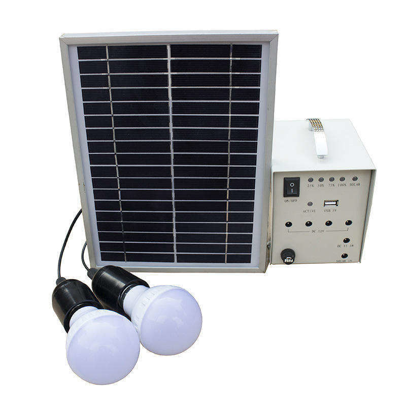 12 vierkante meter bestralingsbereik Draagbare mini-zonne-energie-kits voor thuisbureau