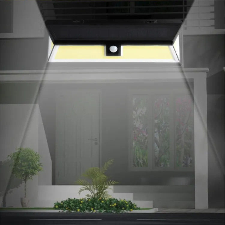 180 Led Cob Zonnelampen Buiten Draadloos Bewegingssensor Muurbeveiligingslicht