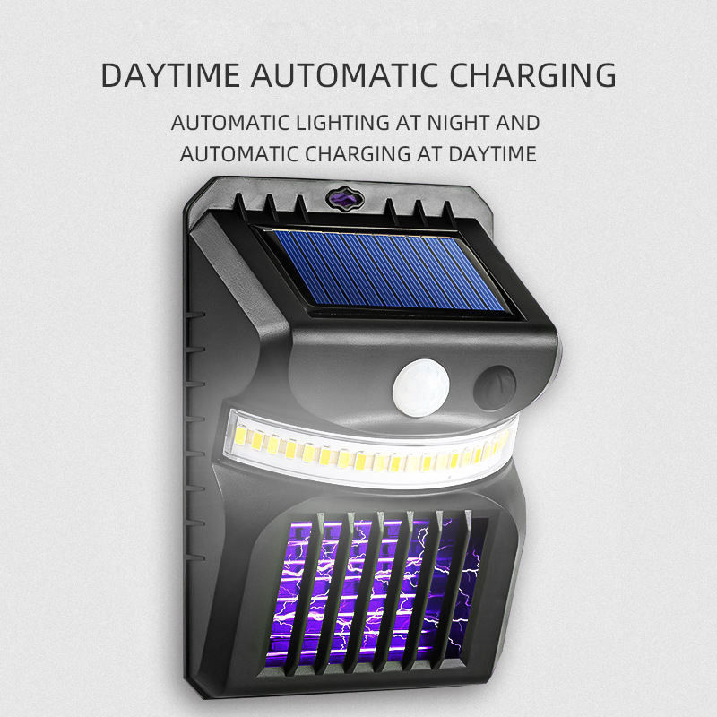 LED Solar Garden Wall Light 1000lm IP65 Waterdicht PIR Bewegingssensor Beveiligingslicht