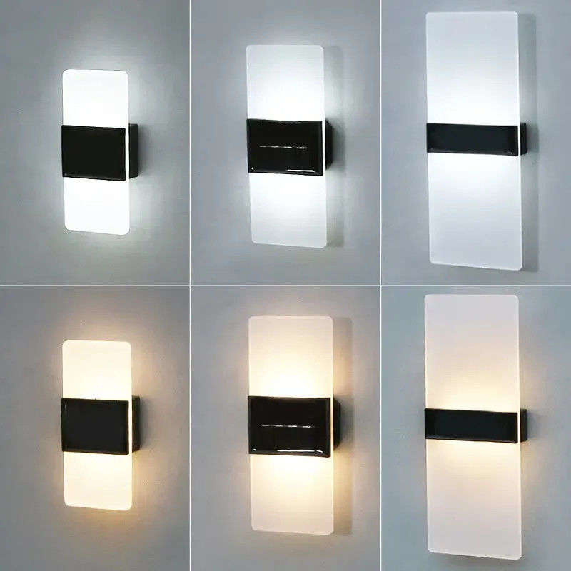 Zonne-inductie Gazon Maan Helder Vierkante Witte Platen Zonnewand Licht voor buitenmuren