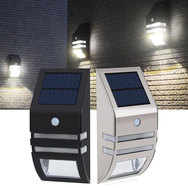 LED zonnebewegingssensor Muurlicht voor gezin 4v 0.33w Muurmontage 6000K Kleurtemperatuur