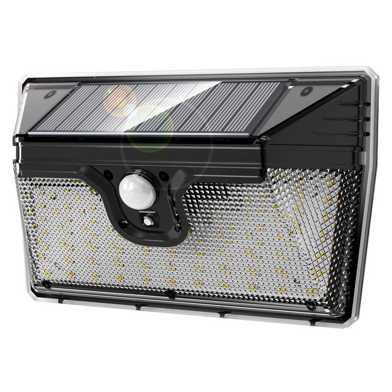 218LED zachte koude witte zonnebewegingssensor wandlicht voor buitentuin energiebesparing