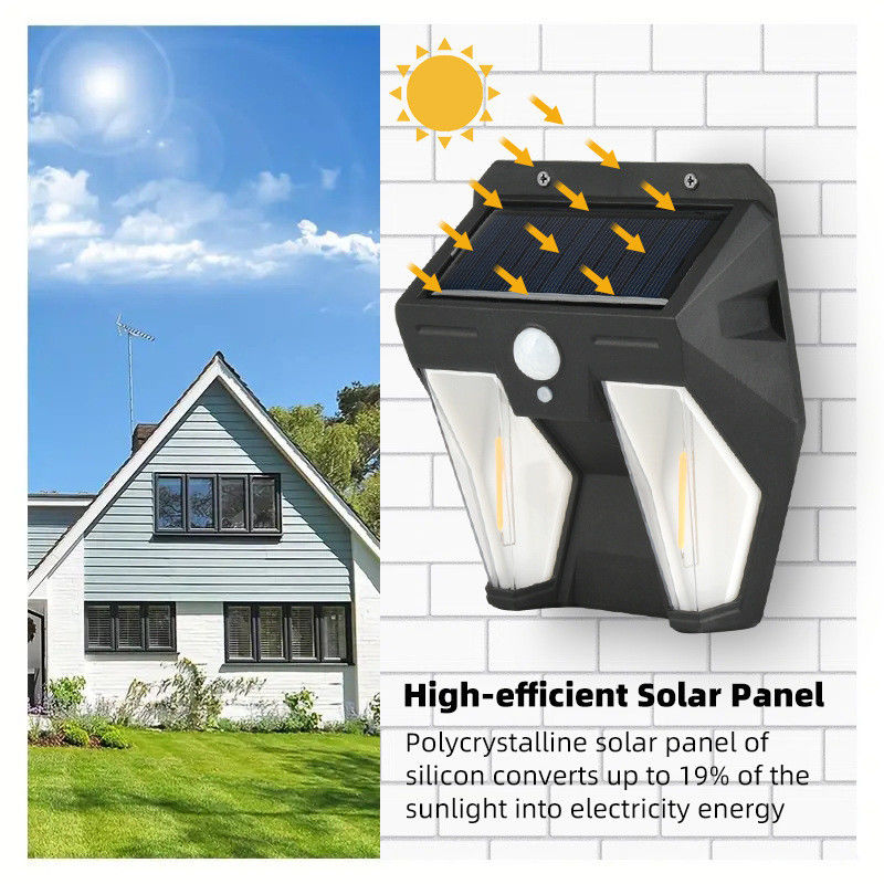 Multifunktioneel zonne-energie Muurlampen Buiten Bewegingssensor Menseninductie Verstelbaar hoofd