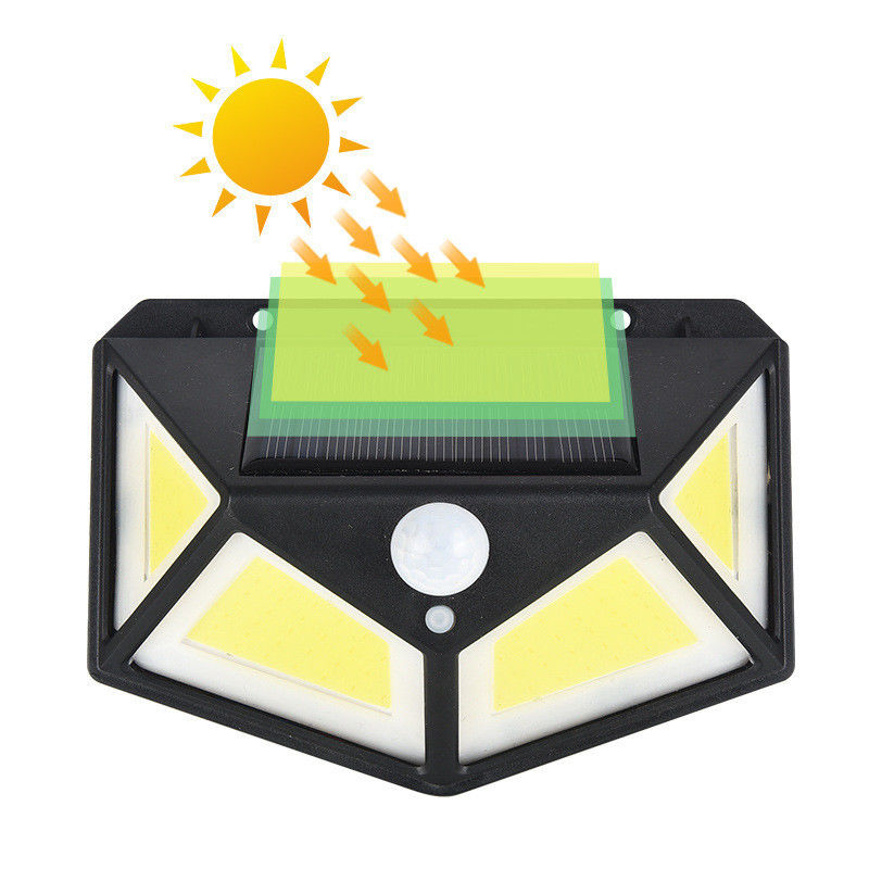 Solar Powered 48 Cob Led Beweging Sensor Security Wall Light Direct geleverd door de